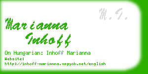 marianna inhoff business card